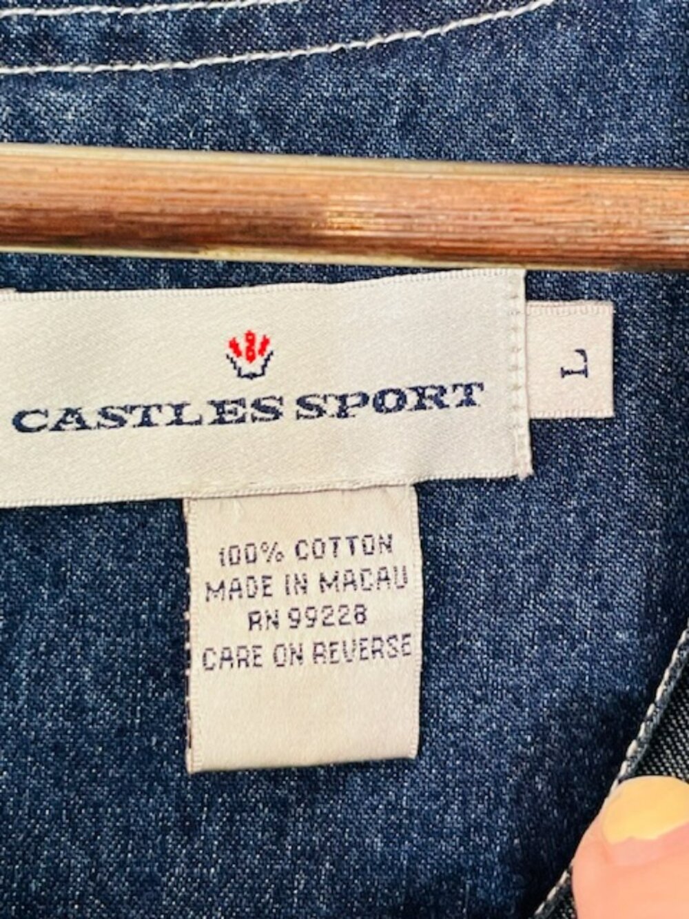 Vintage UNC Tar Heels Denim Jumper Dress NCAA Collegiate 90s Patch Shift Dress L - Picture 4 of 6